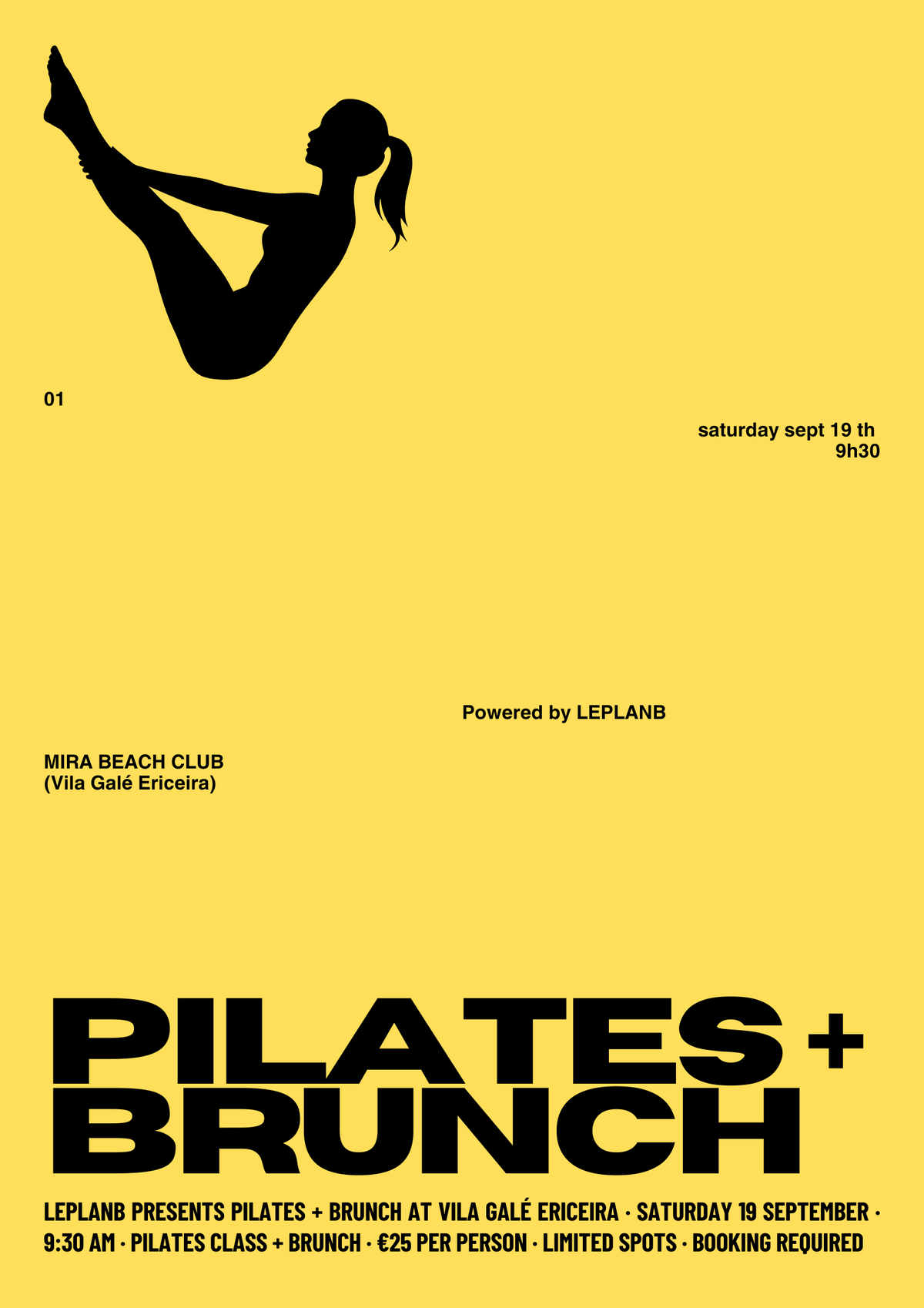 Pilates + Brunch by the Sea- Saturday 26th 9h30 - Mira Beach Club (Vila Galé Ericeira)